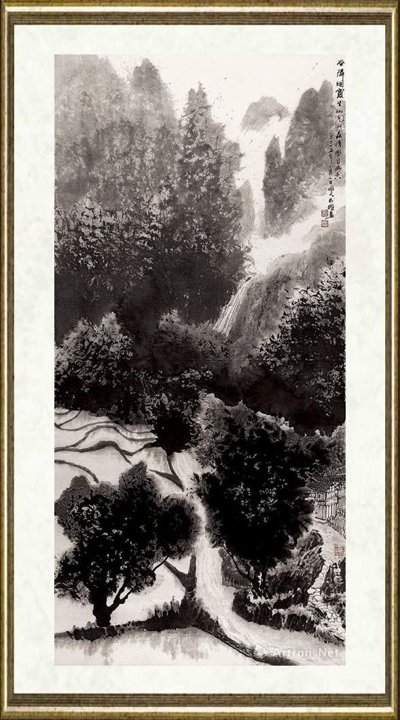 杨长槐_谷嶙烟霞生仙气 山森清风自幽香